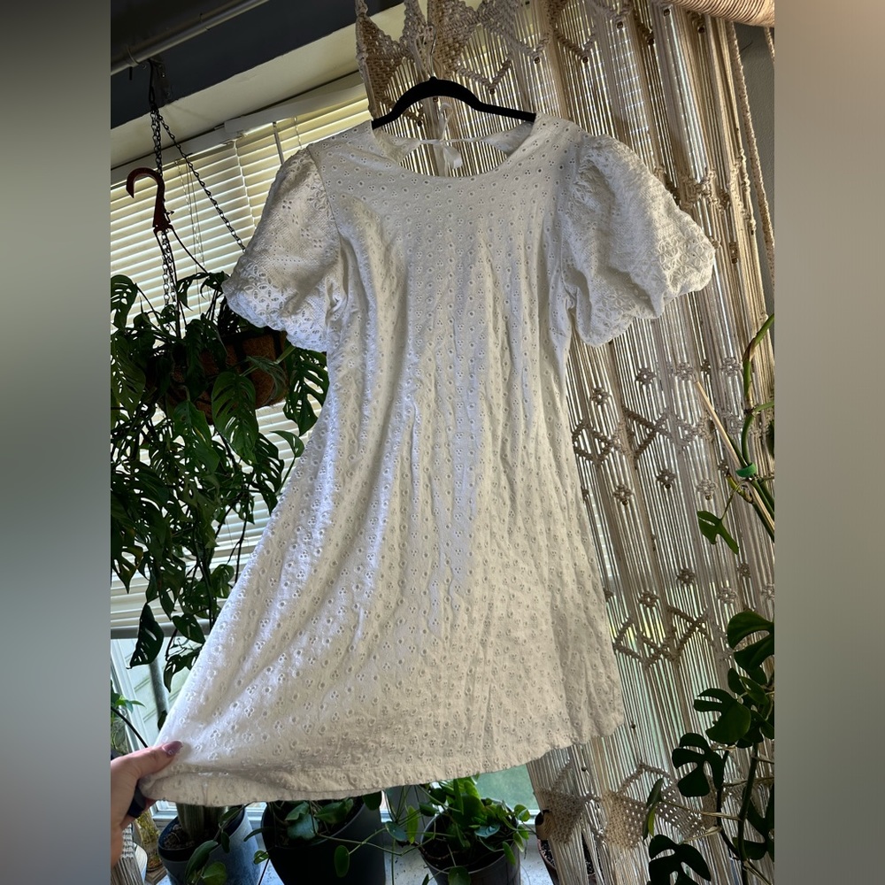 White medium free people dress